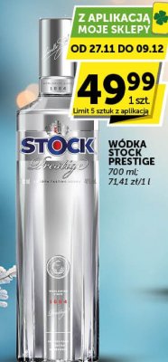 Wódka Stock Prestige promocja w Groszek