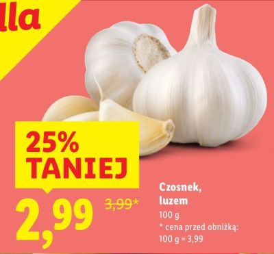 Czosnek, luzem Lidl promocja w Lidl