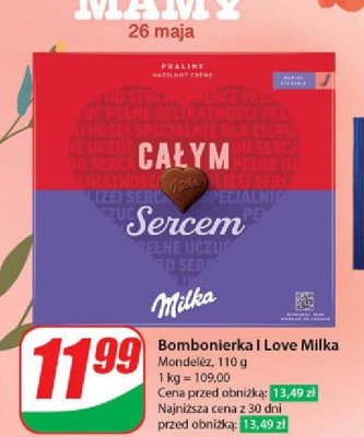 Bombonierka Milka i love milka promocja