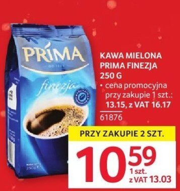 Kawa mielona Prima Finezja 250 g promocja w Selgros