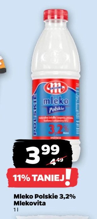 Mleko polskie 3.2% Mlekovita promocja w Netto