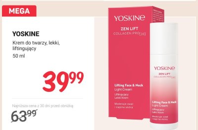 Krem do twarzy, lekki, liftingujący promocja w Rossmann