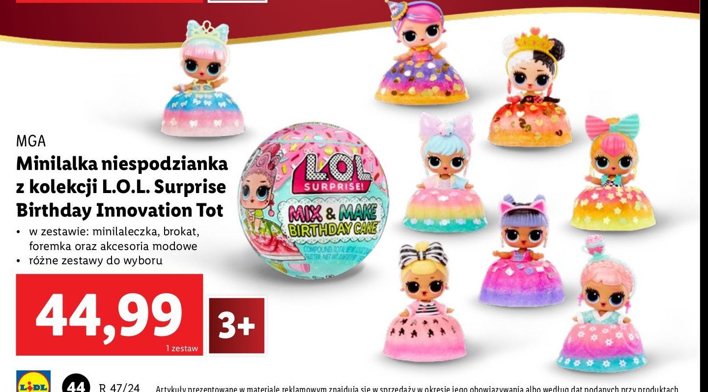 Minilalka l.o.l. surprise birthday innovation tot Mga promocja w Lidl