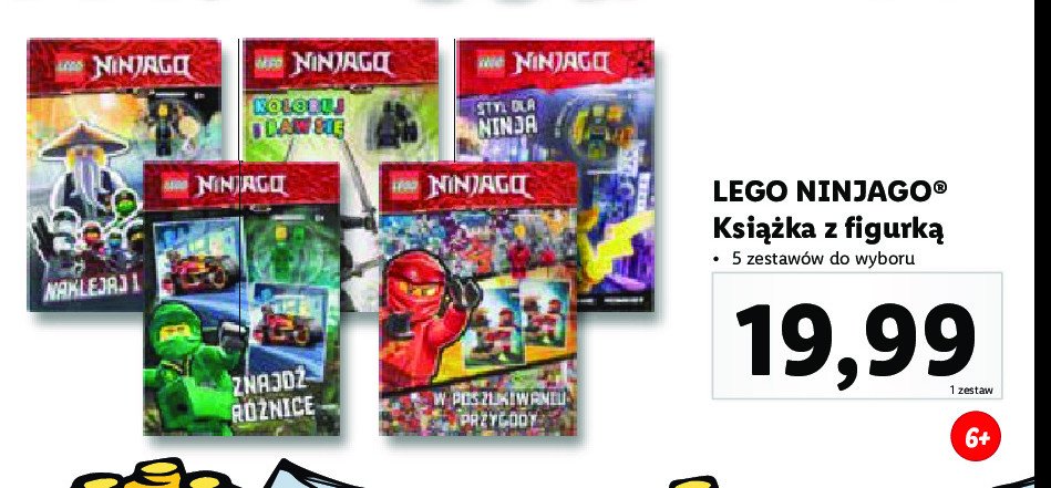 Koloruj i baw się Lego ninjago promocja