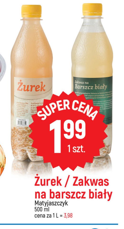 Zakwas na barszcz bia艂y MATYJASZCZYK promocja