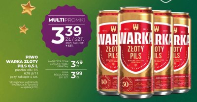 Piwo Warka Złoty Pils 0,5 L promocja w Duży Ben