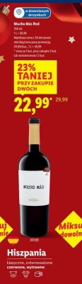 Wino Mucho Más Red promocja w Lidl
