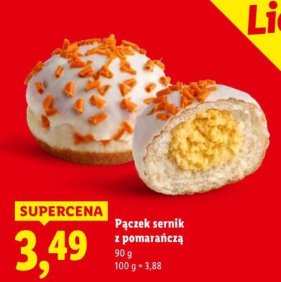 Pączek sernik z pomarańczą Cukiernia Lidla promocja w Lidl