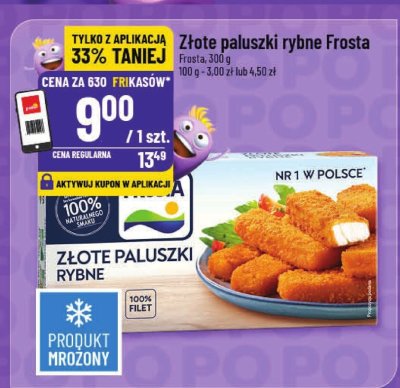 Złote paluszki rybne Frosta promocja w POLOmarket