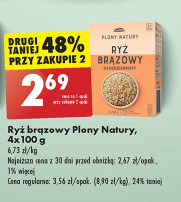 Ryż brązowy długoziarnisty Plony natury promocja