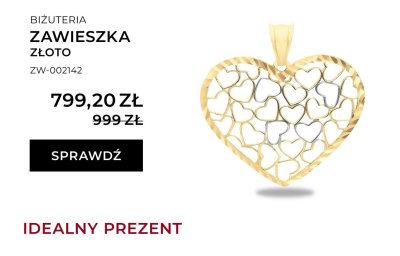 Zawieszka złoto promocja w Briju