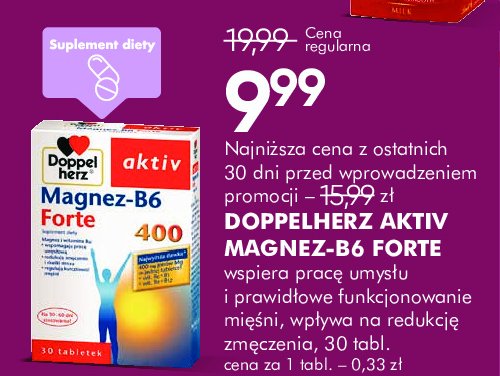 Magnez-b6 forte 400 Doppelherz aktiv promocja