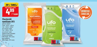 Chusteczki nawilżane UFO wybrane rodzaje, 1 opak. - 60 szt. - 80 szt. promocja w POLOmarket
