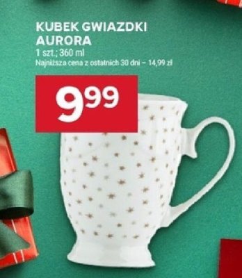 Kubek gwiazdki Aurora promocja w Stokrotka