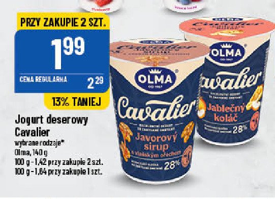 Deser szarlotka Olma cavalier promocja