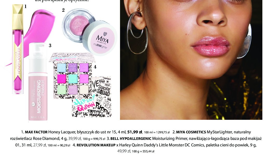 Rozświetlacz do twarzy rose diamond Miya my starligther Miya cosmetics promocja