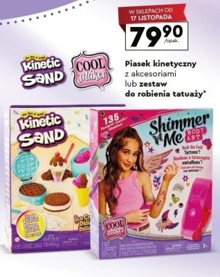 Piasek kinetyczny z akcesoriami  promocja w Biedronka