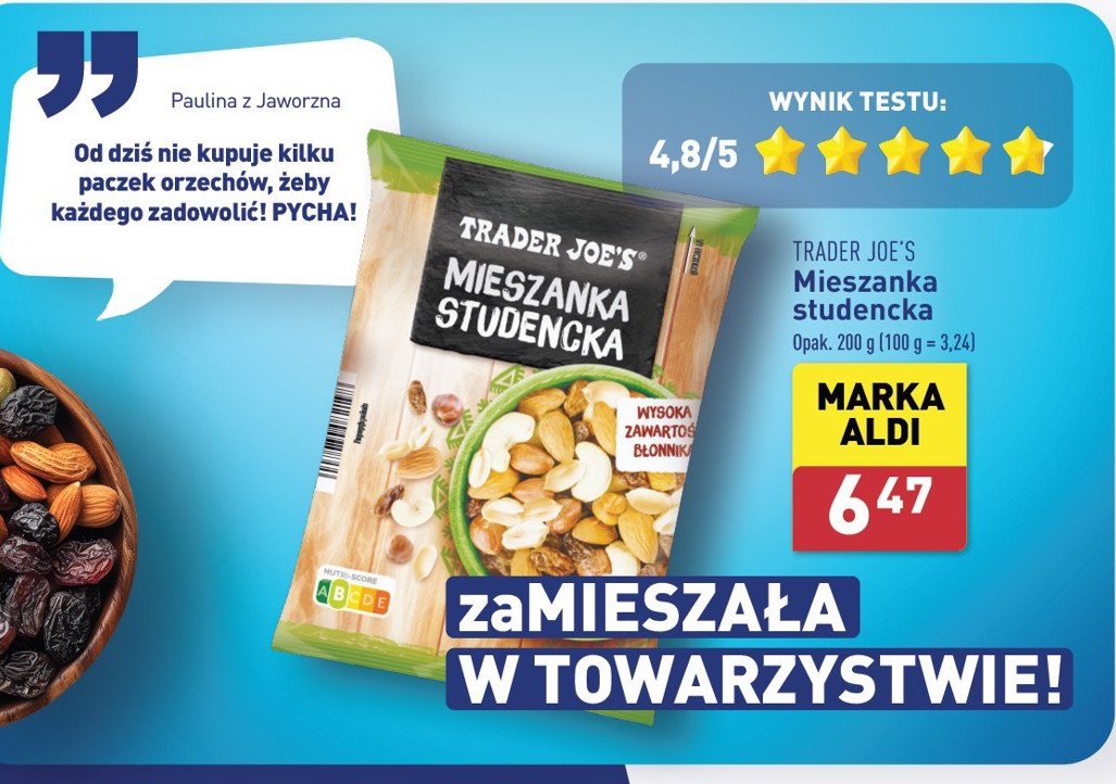 Mieszanka studencka Trader joe's promocja