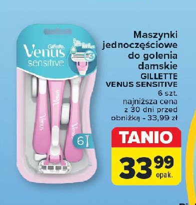 Maszynki do golenia Gillette venus sensitive promocja