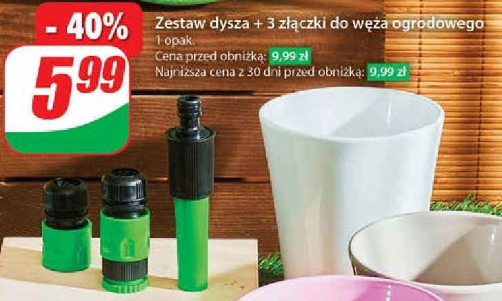 Zestaw dysza + 3 złączki promocja w Dino