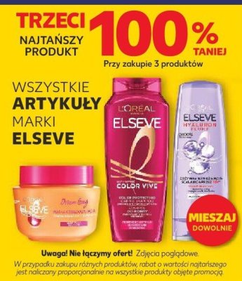 Wszystkie kosmetyki do pielęgnacji włosów trzeci -100% taniej promocja w Kaufland