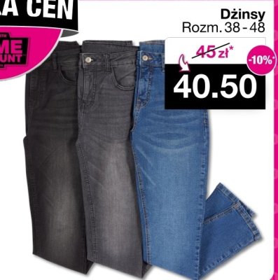 Dżinsy damskie promocja w Woolworth