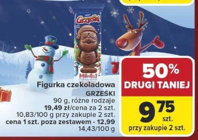 Figurka czekoladowa Grzeski promocja w Carrefour