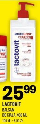 Balsam LACTOVIT do ciała 400ml promocja w Drogerie Natura
