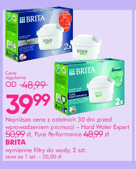 Filtr do wody pure performance pro Brita maxtra promocja w Super-Pharm