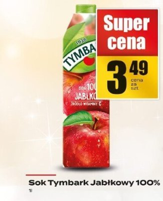 Sok Tymbark jabłkowy 100% promocja w Supeco