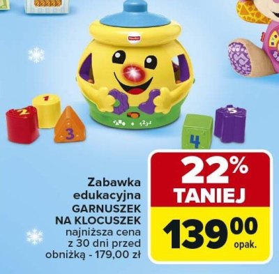 Zabawka edukacyjna GARNUSZEK NA KLOCUSZEK Fisher-Price promocja w Carrefour