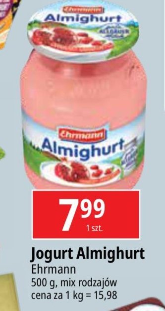 Jogurt cranberry-granatapfel Ehrmann almighurt promocja