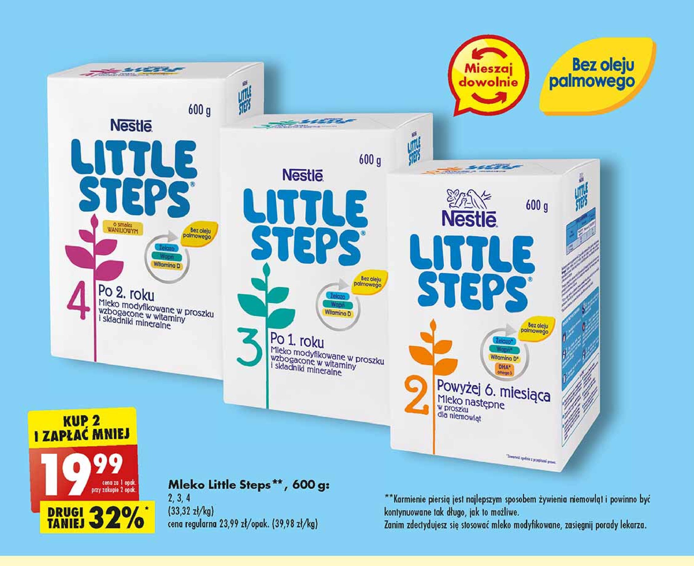 Mleko 4 waniliowe Nestle little steps promocja