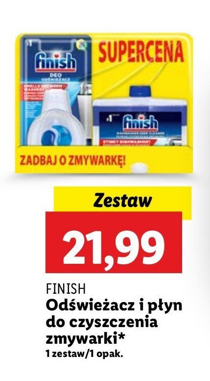 Płyn do czyszczenia regular + odświeżacz regular Finish dual action promocja