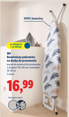 Pokrowiec na deskę do prasowania  promocja w Lidl