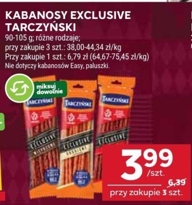 Kabanosy exclusive tarczyński promocja w Stokrotka