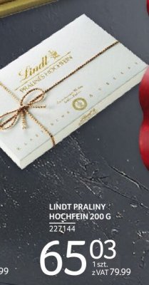 Praliny LINDT PRALINY HOCHFEIN 200 G promocja w Selgros