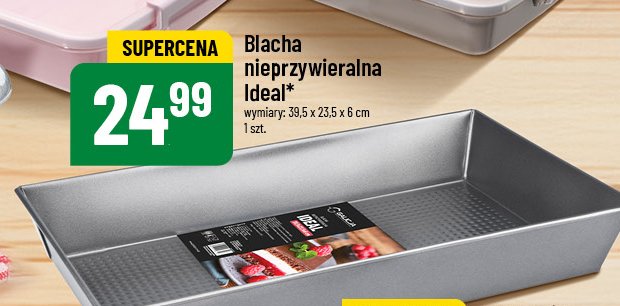 Blacha nieprzywieralna ideal 39.5 x 23.5 x 6 cm Galicja promocja