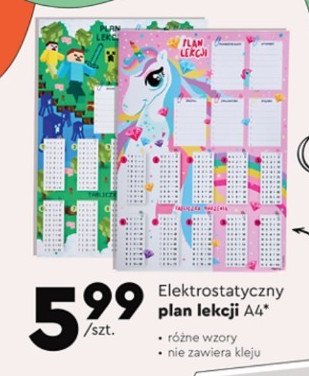 Plan lekcji elektrostatyczny a4 promocja
