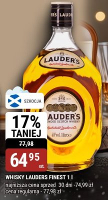 Whisky Lauders Finest 1l promocja w bi1
