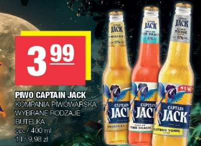 Piwo Captain jack blue lagoon promocja w SPAR