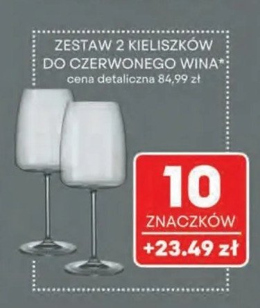 Kieliszki do czerwonego wina Masterchef promocja w Intermarche