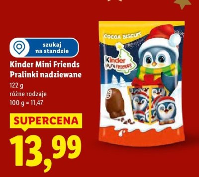 Czekolada Kinder Mini Friends Pralinki nadziewane promocja w Lidl