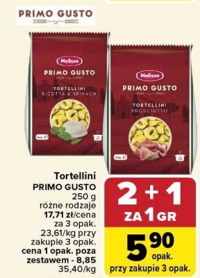 Tortellini PRIMO GUSTO różne rodzaje promocja w Carrefour