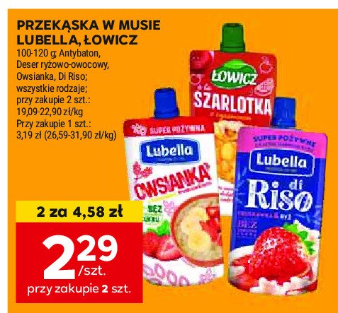 Deser truskawka & ryż Lubella di riso promocja