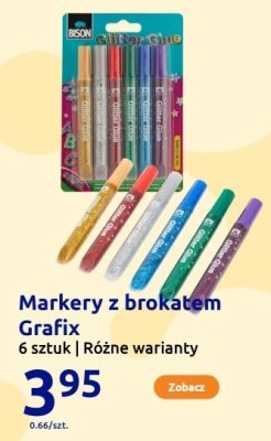 Markery z brokatem 6 sztuk różne warianty promocja w Action