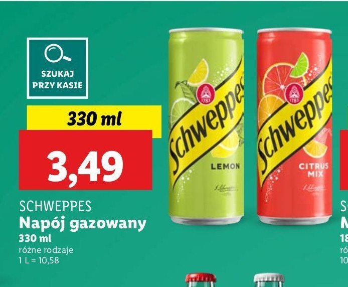 Nap贸j citrus mix Schweppes promocja