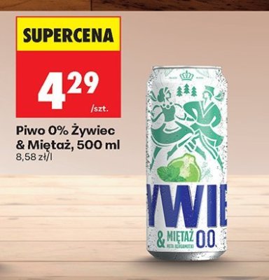 Piwo 0% Żywiec & Mięta, 500 ml promocja w Biedronka