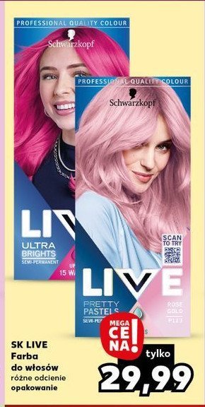 Krem rozjaśniający p123 rose gold Schwarzkopf live pretty pastels promocja