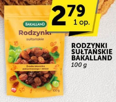 Rodzynki sułtańskie Bakalland promocja w Euro Sklep